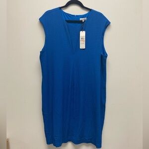 💙 Calvin Klein Bright Blue Textured Sheath Dress – NWT 💙